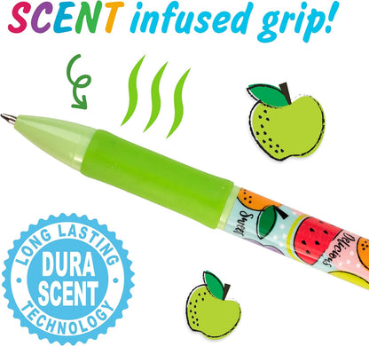 Glitter Gel Smens - Patented Gourmet Scented Colored Glitter Gel Ink Pens, Medium Point, 8 Count - Fun, Cute, Cool, Smelly Pens for Kids