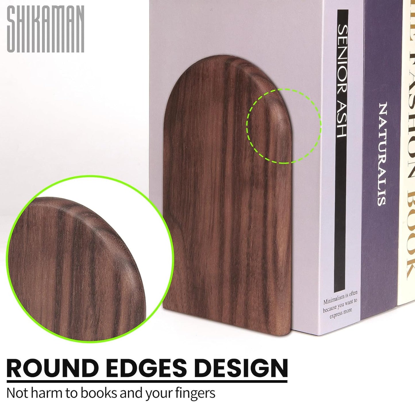 Book Ends,1 Pair Bookends Wood Book Ends Universal Economy Bookend