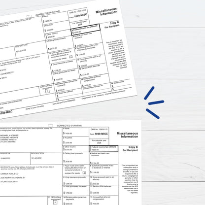 PrintWorks Professional 3 2/3" Horizontal Perforated Paper 8.5” x 11” - Perfect For W-2, 1099, & Statement Use - Made in the USA - 500 Sheets - 20 lb - Printer Compatible - White (04124)