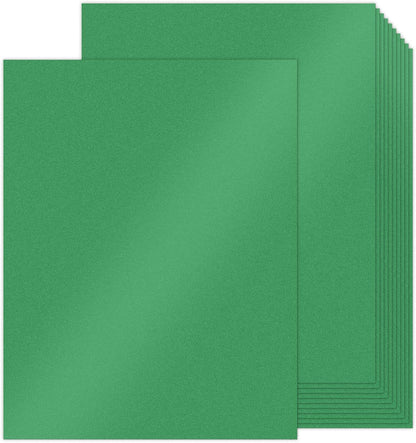 100 Sheets White Shimmer Cardstock 8.5 x 11 Certificate Paper, Goefun 80lb Pearlescent Paper for Invitations, Certificates, Crafts, DIY Cards