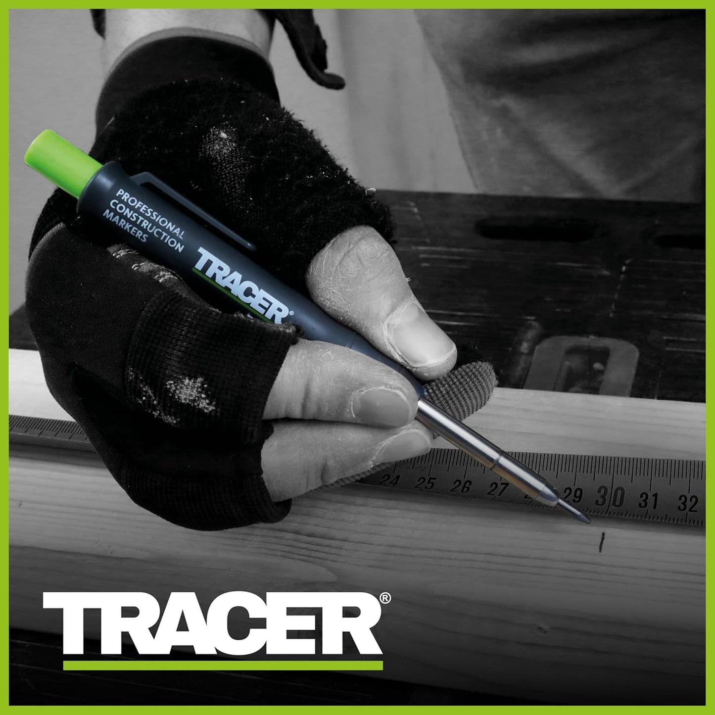 Tracer 2.8mm Carbide Tipped Lead 3-Pack with Anti-Snap Case - Lead Refill for Mechanical Pencil to Mark Wood, Metal, Ceramic, Glass, Woodworking and Carpenter Pencil Tool Use - ALPC1