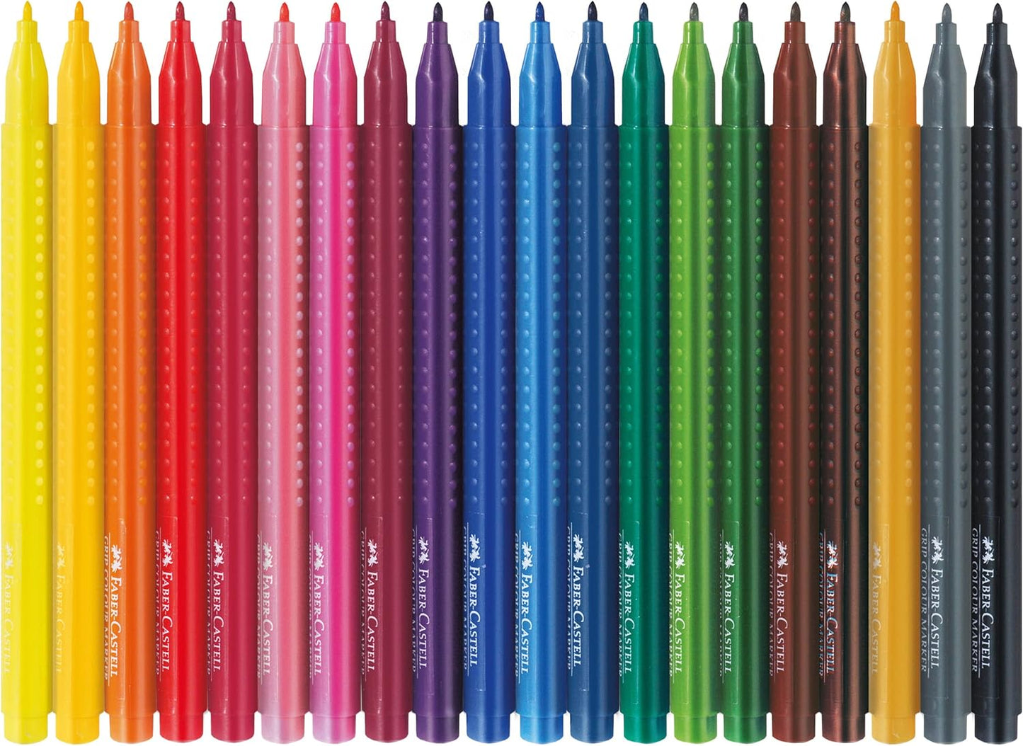Faber-Castell Grip Colour Felt Tip Pens - Set of 30