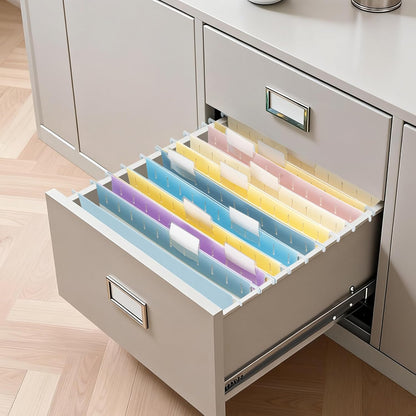 Zzrywuty Hanging File Folders Letter Size, 30-Pack Hanging File Folder with 1/5-Cut Tabs, Pastel File Folders Hanging Organizers for Filing Cabinet, Bulky Files & Medical Charts