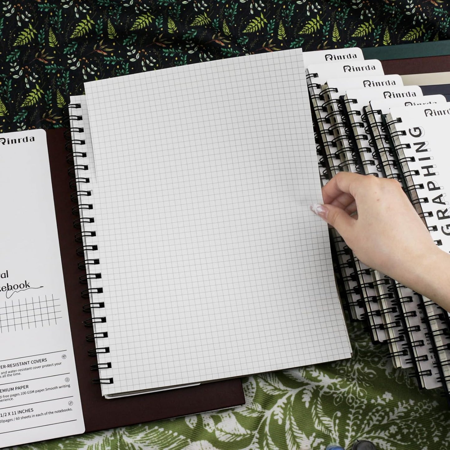Lined Notebook Spiral Notebook 8.5" x 11"-4 Pack Large Journal Hardcover Notebook 7mm College Ruled Notebook 120 Pages 100 GSM Thick Hardcover Journal for School (LINED, Mult-color)