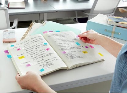 Scotch and Post-it Brand Office Essentials Kit, Business and Teacher Supplies Set with Post-it Super Sticky Notes, Scotch Super Hold Tape, Scotch Magic Tape, Post-it Flags, Sharp Scissors for Office