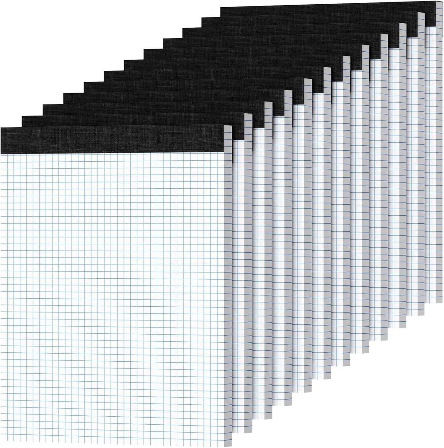 Graph Paper 8.5 X 11, 2 Pack, 4x4 Quad Ruled, Grid Paper Pad 8-1/2" X 11.75", Grid Pad 8.5 X 11.75, Engineering Notebook, Easy Tears Off, White 70 Gsm Graft Paper