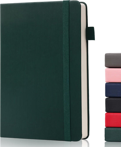 BOBO RABBIT Lined Journal Notebook for Work 100 GSM Thick Paper 300 Pages College Ruled A5 Notebook Hardcover Leather Journal for Writing School Office, 5.63"x8.43"