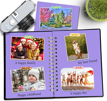 25 Sheets Black Cardstock Paper 8.5'' x 11'', 250gsm/92lb Thick Paper for Scrapbook, Invitations, Printing and DIY Cards