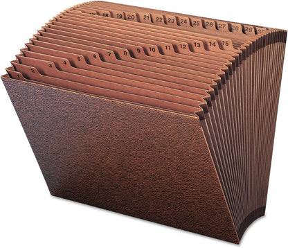 Smead TUFF Expanding File, Monthly (Jan.-Dec.), 12 Pockets, Letter Size, Redrope-Printed Stock (70488)
