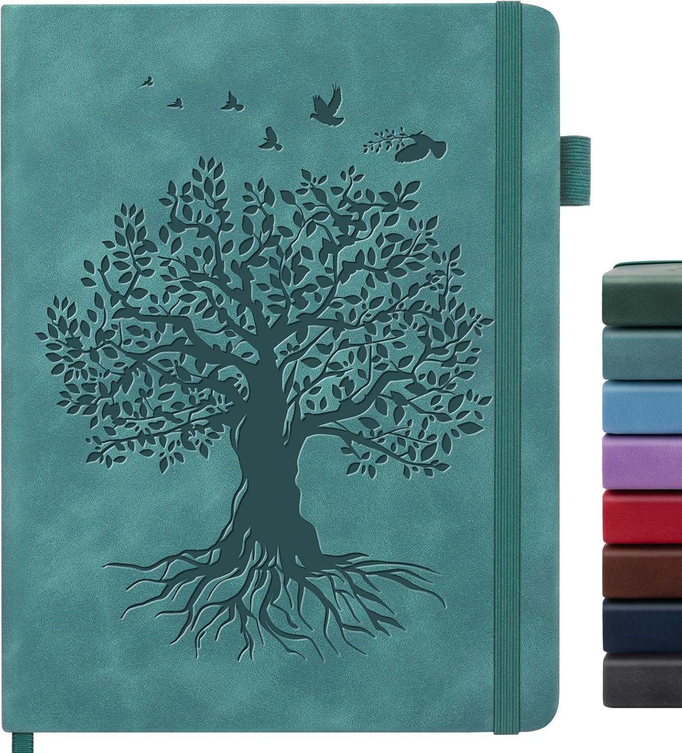 Lined Journal Notebook for Women Men, A5 Hardcover Leather Journals for Writing, 200 Pages Thick Paper, Daily Journal Notebook for Work, School, Note Taking, Business, Travel, College Ruled