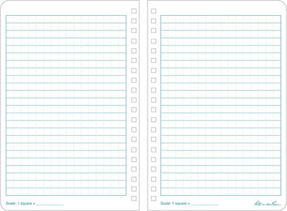Rite In The Rain Weatherproof Stapled Notebook, 4.625" x 7", Orange Cover, Universal Pattern, 3 Pack (No. OR71FX)