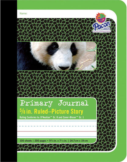 Pacon 2427 Composition Book, 5/8 Ruling, 9 3/4 x 7 1/2, 100 Sheets
