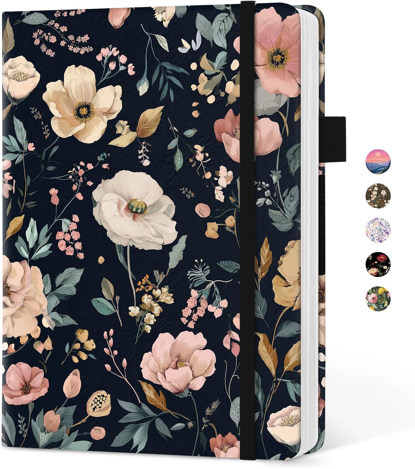 Taja Aesthetic Lined Journal for Women, Pretty 6" x 8" Notebook for Work & Note with 160 College Ruled Pages, Hardcover Leather Notebook for Journaling, Note Taking, Bible Study, Hummingbird