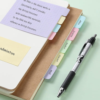 Mr. Pen- Sticky Notes Set, 410 Pack, Ruled, Dotted & Blank Notes with 150 Index Tabs, Divider Sticky Pads for Bible Study, Office, School, Planning, Journaling & Organization