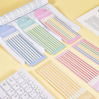 BAYTORY 1380Pcs Transparent Highlighter Tape Reusable, Clear Sticky Tabs for Annotating Books, Long Highlighting Strips Page Markers Index Tabs, Sticky Notes Aesthetic Office School Supplies