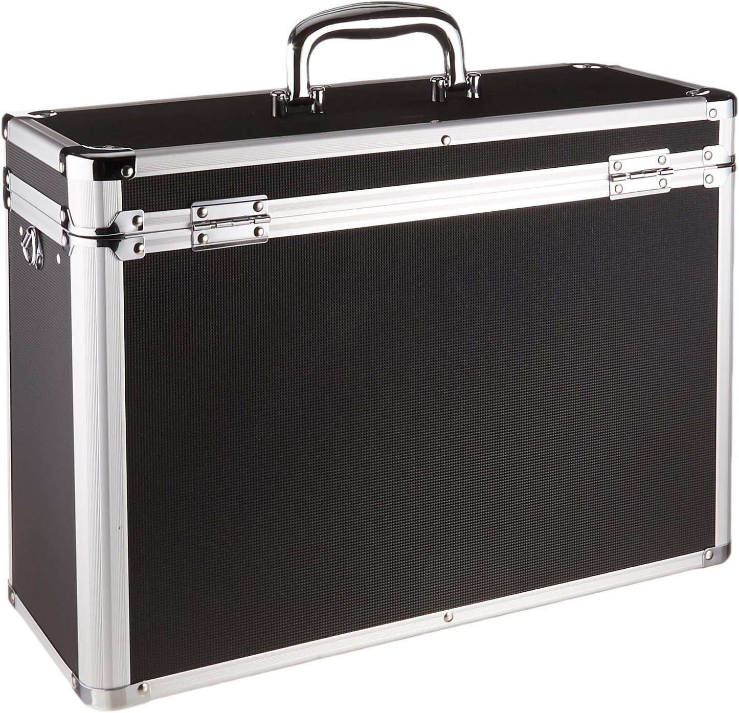 Vaultz File Organizer Storage Box - 14 x 7 x 12.19 Inch Letter Size, Portable Locking Storage Totes with Dual Combination Locks for Filing Office Documents - Black