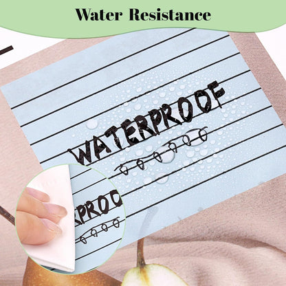 3x3 Inch Transparent Sticky Notes 300 Sheets, Clear Translucent Lined Self-Adhesive Memo Repositionable Reminder Pad for Office, College Students, Planners, Journals, School Supplies (Purple)