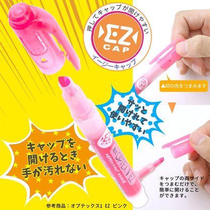 Zebra B-WKS11-E Optex 1 Highlighter, EZ, Brown, 10 Pieces