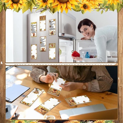 Eaasty 12 Pcs Bible Magnetic Notepads for Refrigerator Monthly Magnetic Grocery List 9 x 3.5" Magnet Memo Pads 30 Sheet Per Pad Shopping to Do List for Christian Teacher Appreciation Week Gift