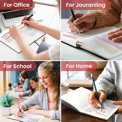 Taja Pretty Lined Journal for Women, Aesthetic Cute Hardcover Leather Journal for Writing, A5 College Ruled Notebook for Work & Note Taking, Perfect for Office School Home, 160 Pages, Meadow Flowers