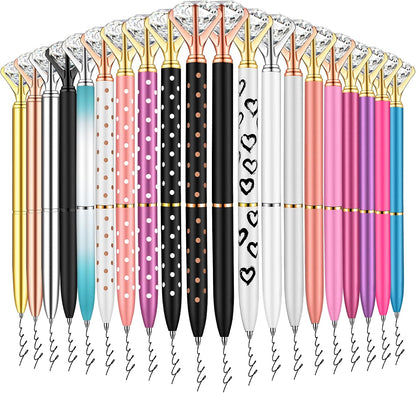 PASISIBICK 3.2 in Black Ink Ballpoint Pen Refills for Metal Diamond Pen(Pack of 20)
