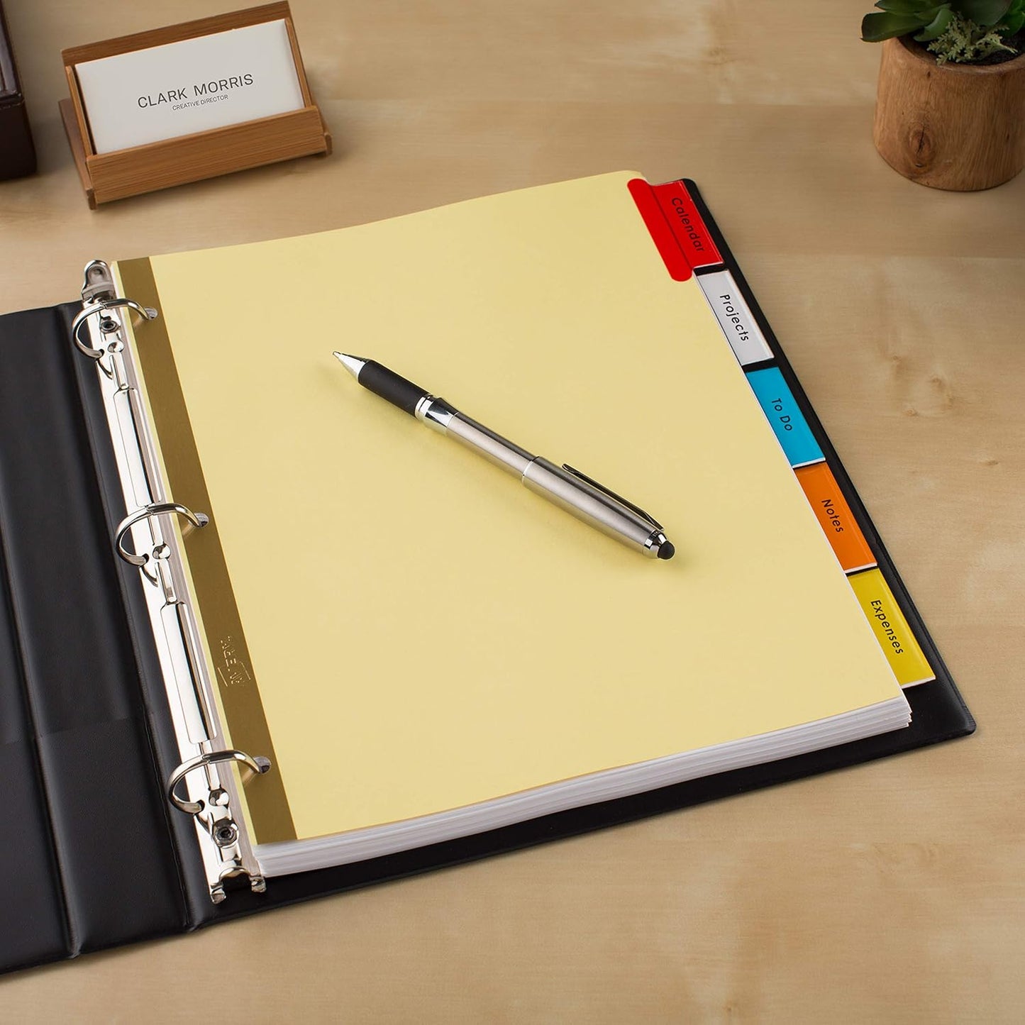 Avery Binder Dividers - 5-Tab Insertable Multicolor Big Tabs for Binders, 1 Set of Dividers (11109)