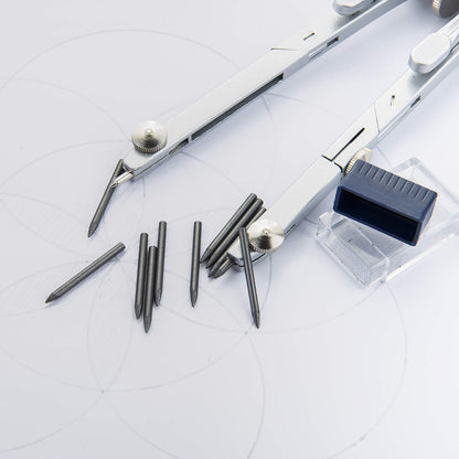 Mr. Pen- 100pcs 2mm Graphite Compass Leads for Drawing Circles, Geometry & Drafting