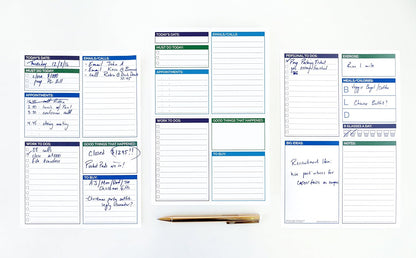 bloom daily planners Pocket Pad - To Do List Notepad for Work -Undated Tear-Off Organizer for Goals, Tasks, Notes - Double Sided Daily Planning Pad, 80 Sheets - 6” x 9”