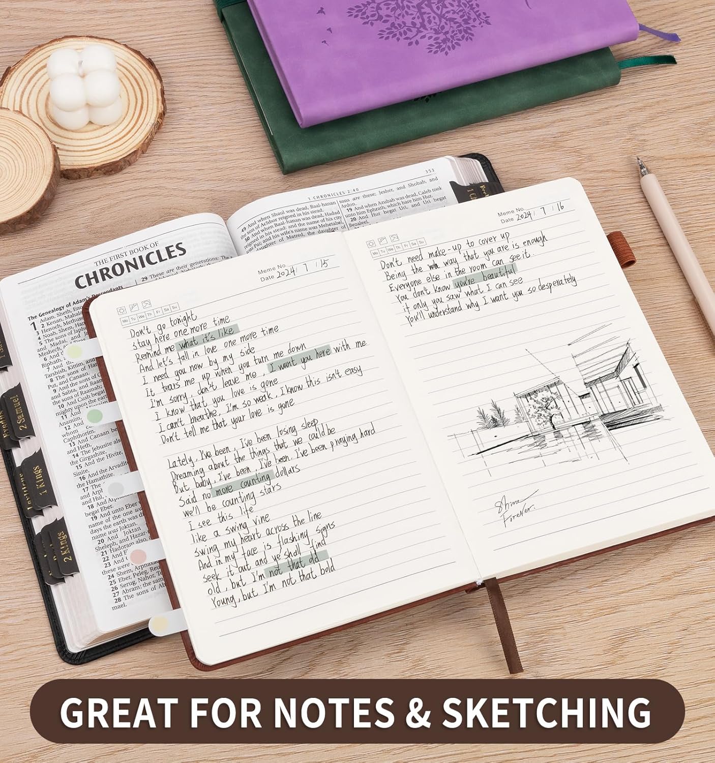 Lined Journal Notebook for Women Men, A5 Hardcover Leather Journals for Writing, 200 Pages Thick Paper, Daily Journal Notebook for Work, School, Note Taking, Business, Travel, College Ruled
