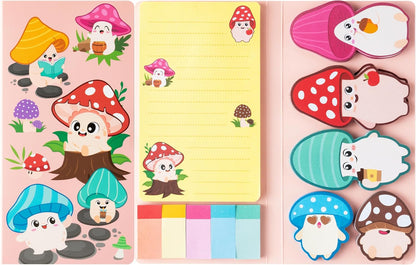 B1ykin Cute Sticky Notes Set - Stay Alive Skeleton Shaped Self-Stick Notes Pad, 550 Sheets Writing Memo Pages Sticky Notepad for Teacher Appreciation Gifts, School Office Supplies (Funny Skeleton) - Colors A