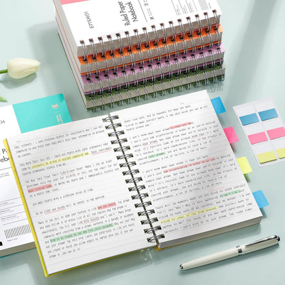 EMSHOI A5 Spiral Notebook College Ruled Lined Journal, Small 5.7" X 8.22", 300 Pages/150 Sheets, 100gsm Thick Paper, Waterproof Hardcover, for Office School Women Men Work Writing Notes, Blue