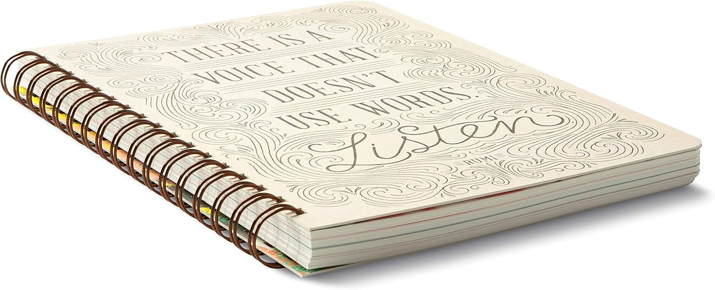 Compendium Spiral Notebook – Expect the Best Things to Happen Today – A Designer Spiral Notebook with 192 Lined Pages, College Ruled, 7.0" W x 9.25" H