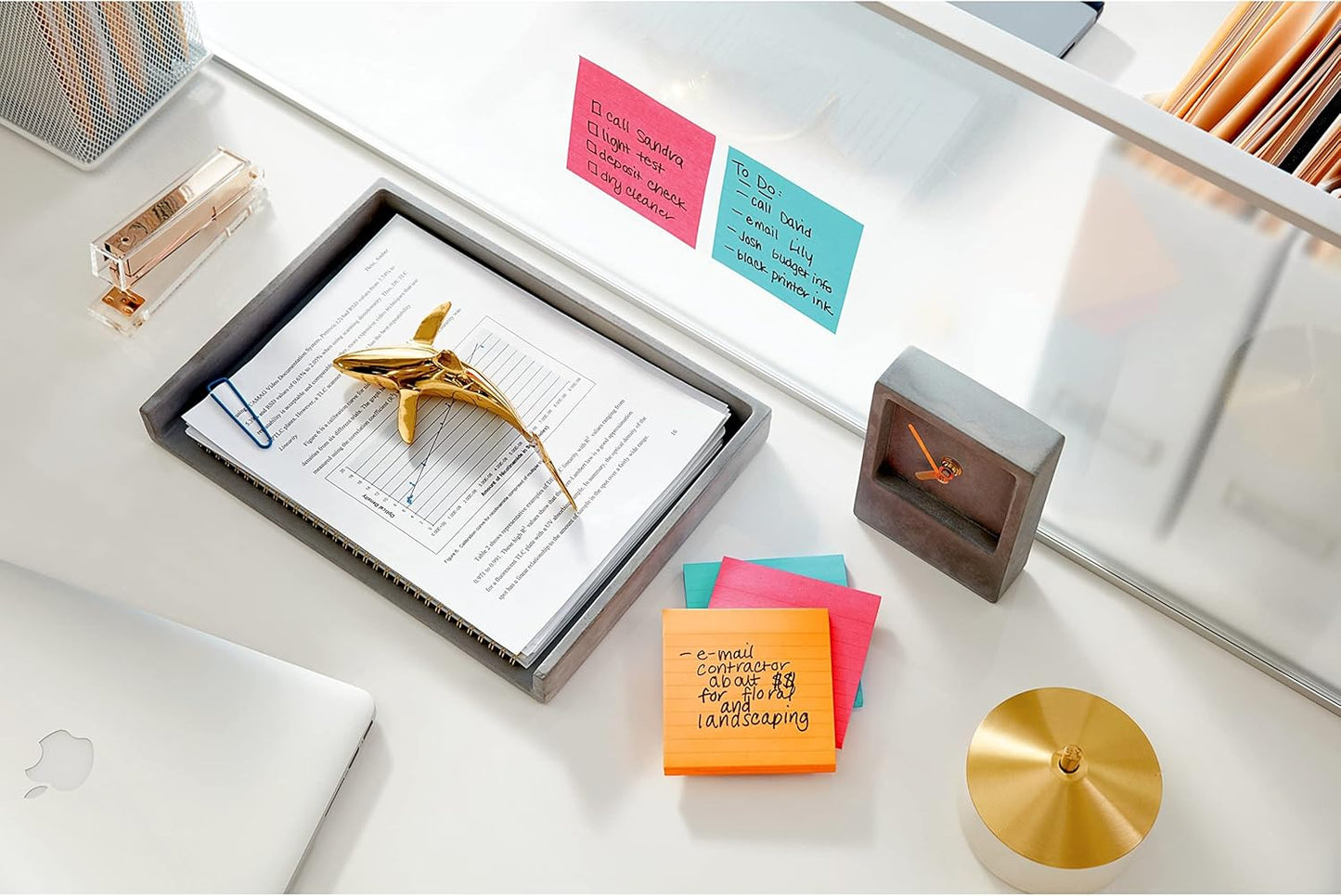 Post-it Super Sticky Notes, 6 Lined Sticky Note Pads, 4 x 4 in., School Supplies, Office Products, 2X the Sticking Power, Supernova Neons Collection