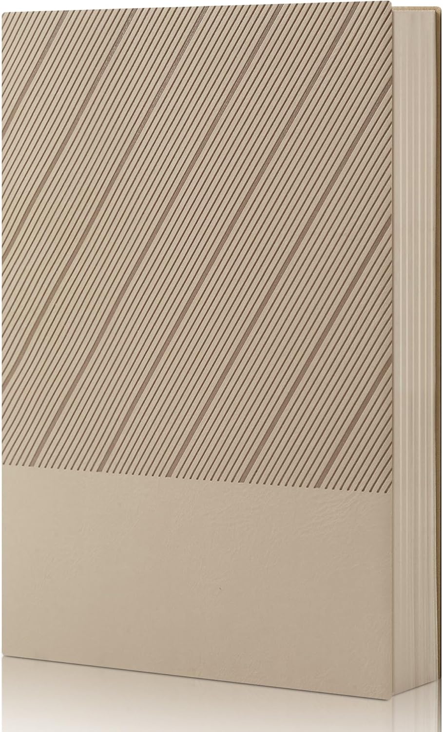 BOBO RABBIT Softcover Lined Journal Notebook 348 Pages Lay-Flat Bound Soft Leather Journaling Notebook for for Writing Work School Office Note Taking, 5.75"x8.31" Grey