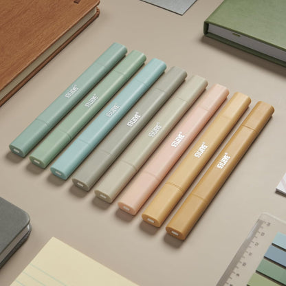 BLIEVE Aesthetic Cute Highlighters No Bleed Through, Dual Tip 8 Pack, Pastel Colors For Bible & Journaling