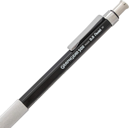 Pentel GraphGear 500 Mechanical Drafting Pencil, (0.5mm), Fine Line, Refill Lead and Mini Eraser (PG525LEBP)