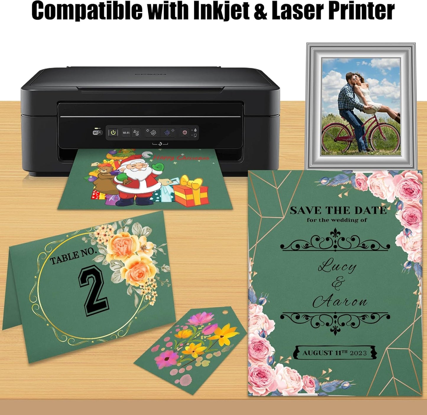 25 Sheets Black Cardstock Paper 8.5'' x 11'', 250gsm/92lb Thick Paper for Scrapbook, Invitations, Printing and DIY Cards