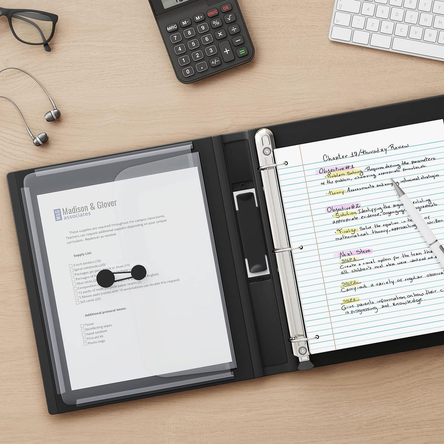 Staples Better Binder 2-Inch D-Ring View Binder, Reinforced Spine, Holds Up to 540 Sheets, Teal, for Office & School