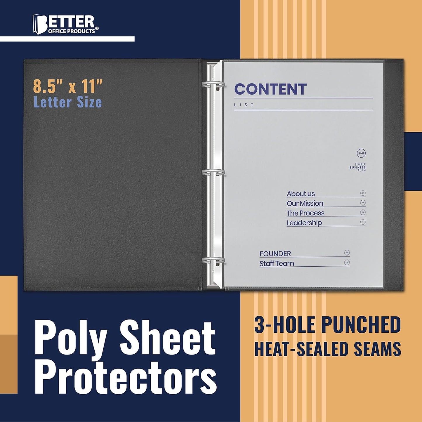 Better Office Products Sheet Protectors, 200 Piece