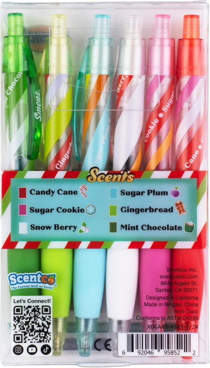 Glitter Gel Smens - Patented Gourmet Scented Colored Glitter Gel Ink Pens, Medium Point, 8 Count - Fun, Cute, Cool, Smelly Pens for Kids