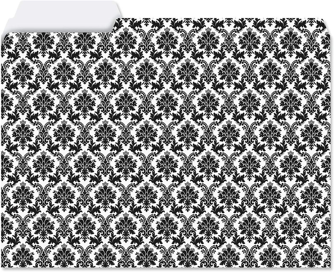 Current Floral Fun File Folders Value Pack - Bulk Set of 24, 6 Pretty Decorative Designs, 1/3 Cut Tabs, Heavy-Duty Paper Stock, Office Supplies for Home & Work, 9-½” x 11-¾” Letter Size