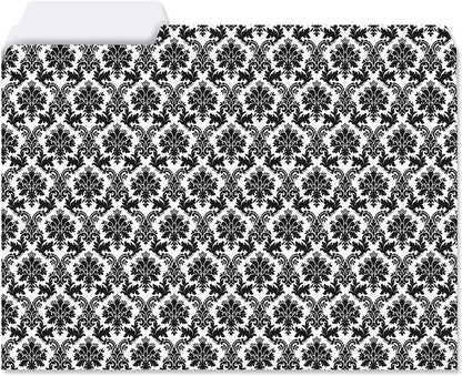 Current Floral Fun File Folders Value Pack - Bulk Set of 24, 6 Pretty Decorative Designs, 1/3 Cut Tabs, Heavy-Duty Paper Stock, Office Supplies for Home & Work, 9-½” x 11-¾” Letter Size