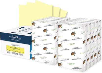 Hammermill Colored Paper, 20 lb Tan Printer Paper, 8.5 x 11-10 Ream (5,000 Sheets) - Made in the USA, Pastel Paper, 102863C