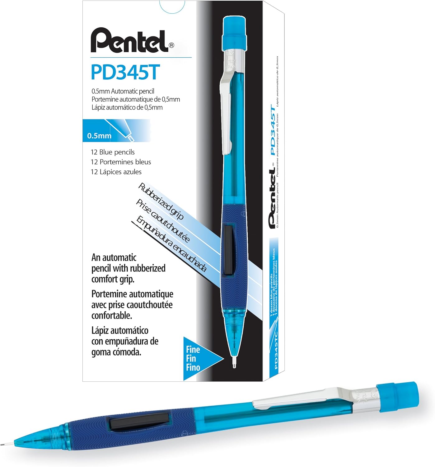 Quicker Clicker Mechanical Pencil (0.5mm) Transparent Blue Barrel