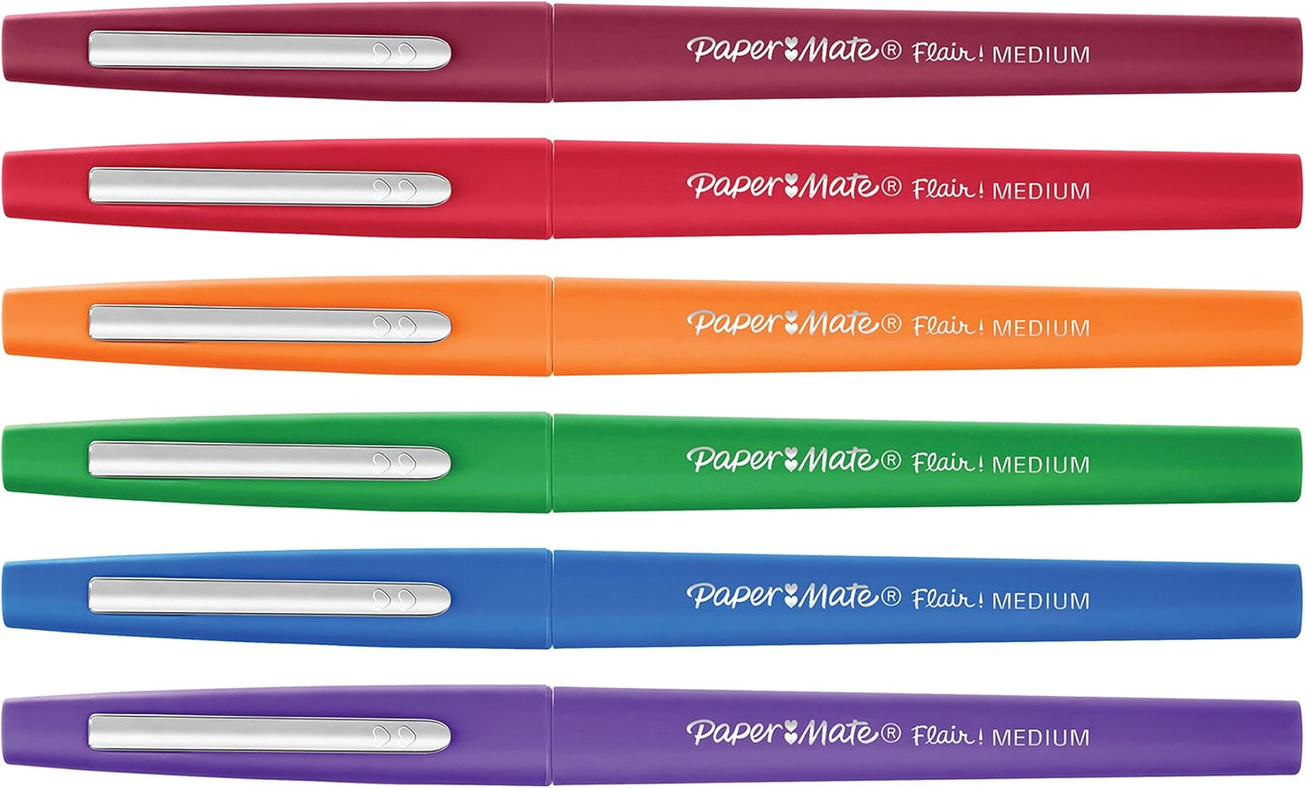 Paper Mate Flair Felt Tip Pens, Medium Point (0.7mm), Limited Edition Candy Pop Pack, 6 Count