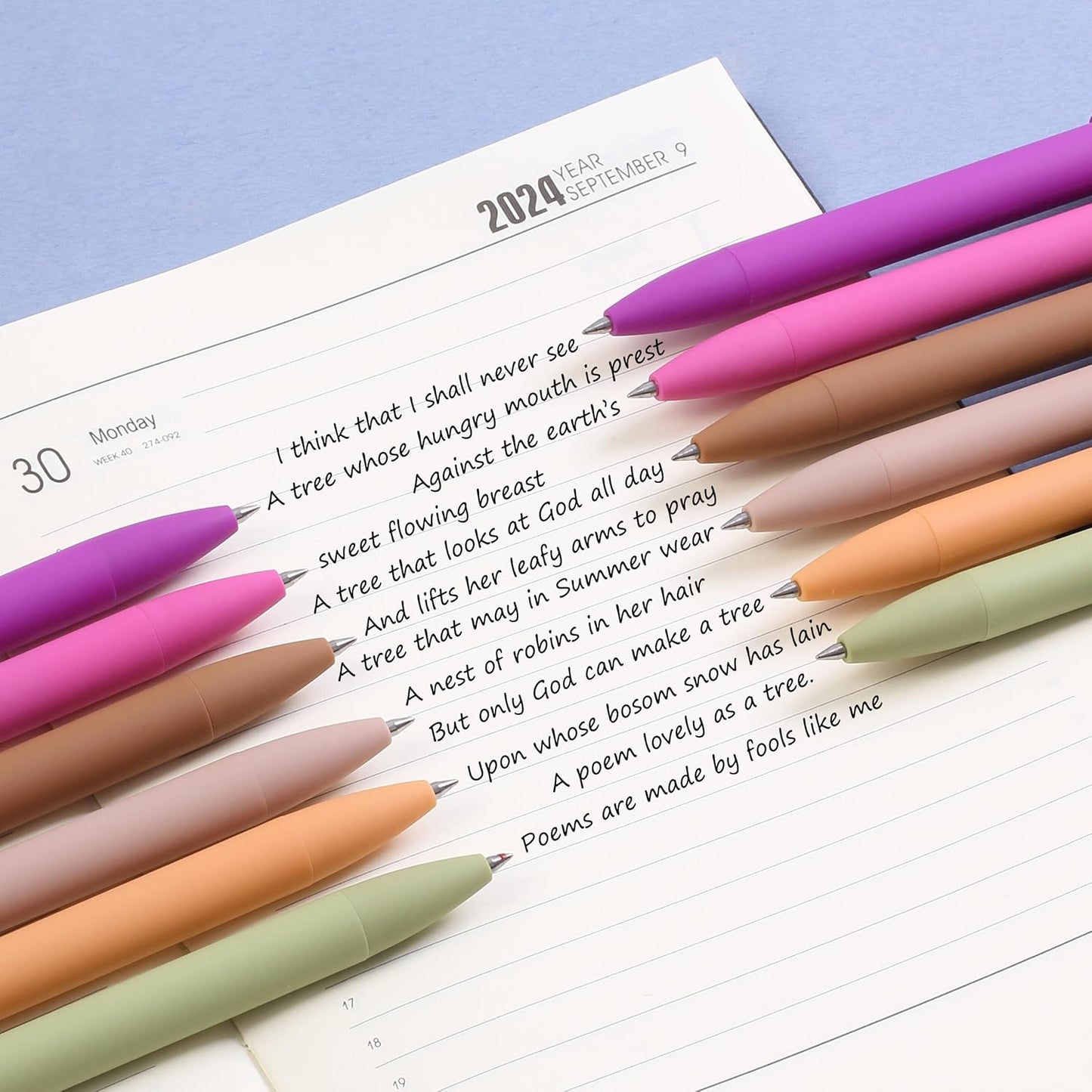 Mr. Pen- Retractable Gel Pens, 12 Pack, Colorful Ink, Fine Point 0.7mm, Fast Dry, Smooth Writing, Cute Pens for Drawing, Writing Planner and School Supplies