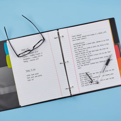 Avery Heavy-Duty View 3 Ring Binders, 1 Inch One Touch Slant Rings, DuraHinge, 1.4 Inch Wide Spine, Customizable Clear Cover and Spine, Black Binders (4-Pack of 79868)