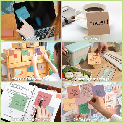 100 Pack Sticky Notes Bulk 3 x 3 in Self-Stick Note Pads Colorful Posted Note in 20 Colors Adhesive Paper Memo 50 Sheets/Pad Easy to Post for Office Home School Meetings Notebook Wall Door Window