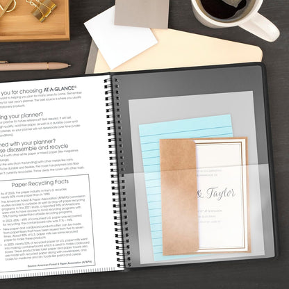 AT-A-GLANCE 2026 Appointment Book Planner, Weekly, 8-1/4" x 11", Large, Black (709500526)