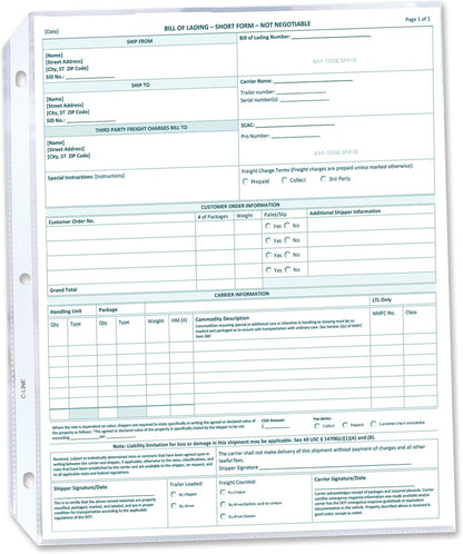 C-Line Top Loading Economy Weight Poly Sheet Protectors, Reduced Glare, 8.5 x 11 Inches, 200 per Box (62067)